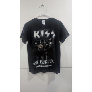 Kiss Alive 35th Anniversary T Shirt Size Small Band 2008-2009 Tour M&O Knits